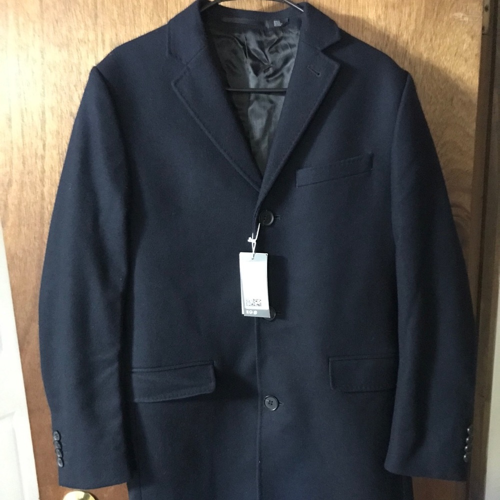 Brand New H&M Navy Blue Pettie Dress Coat